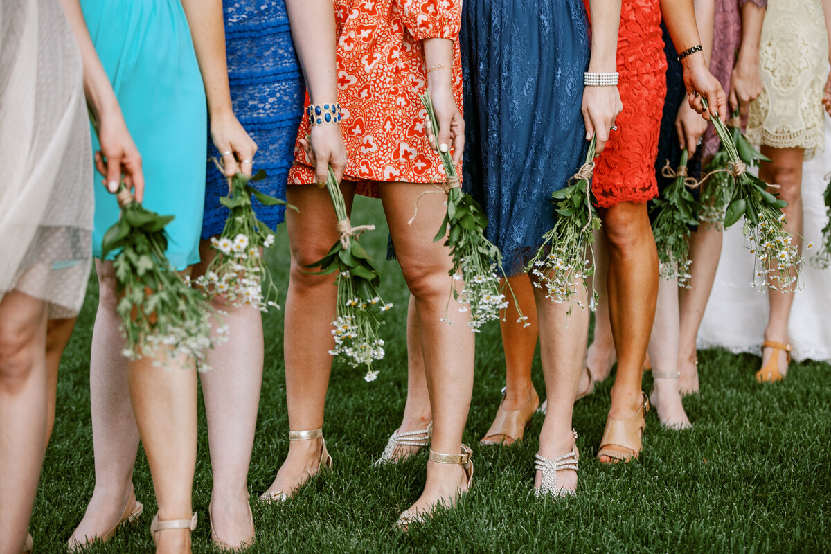 Littleton, Colorado wedding bridal party portrait