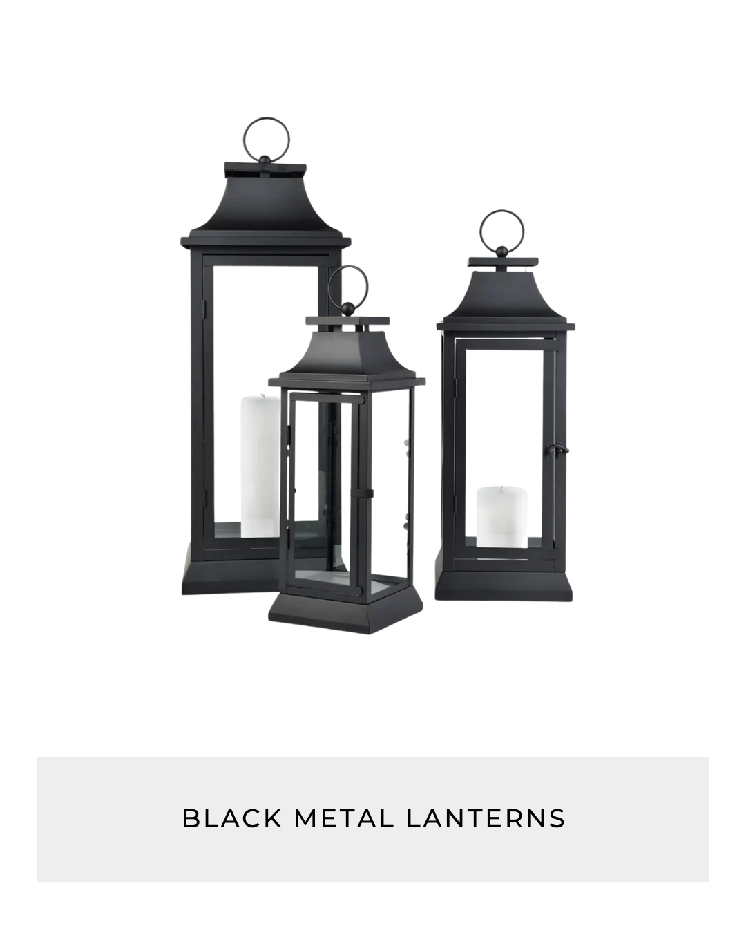 Black Metal Lanterns