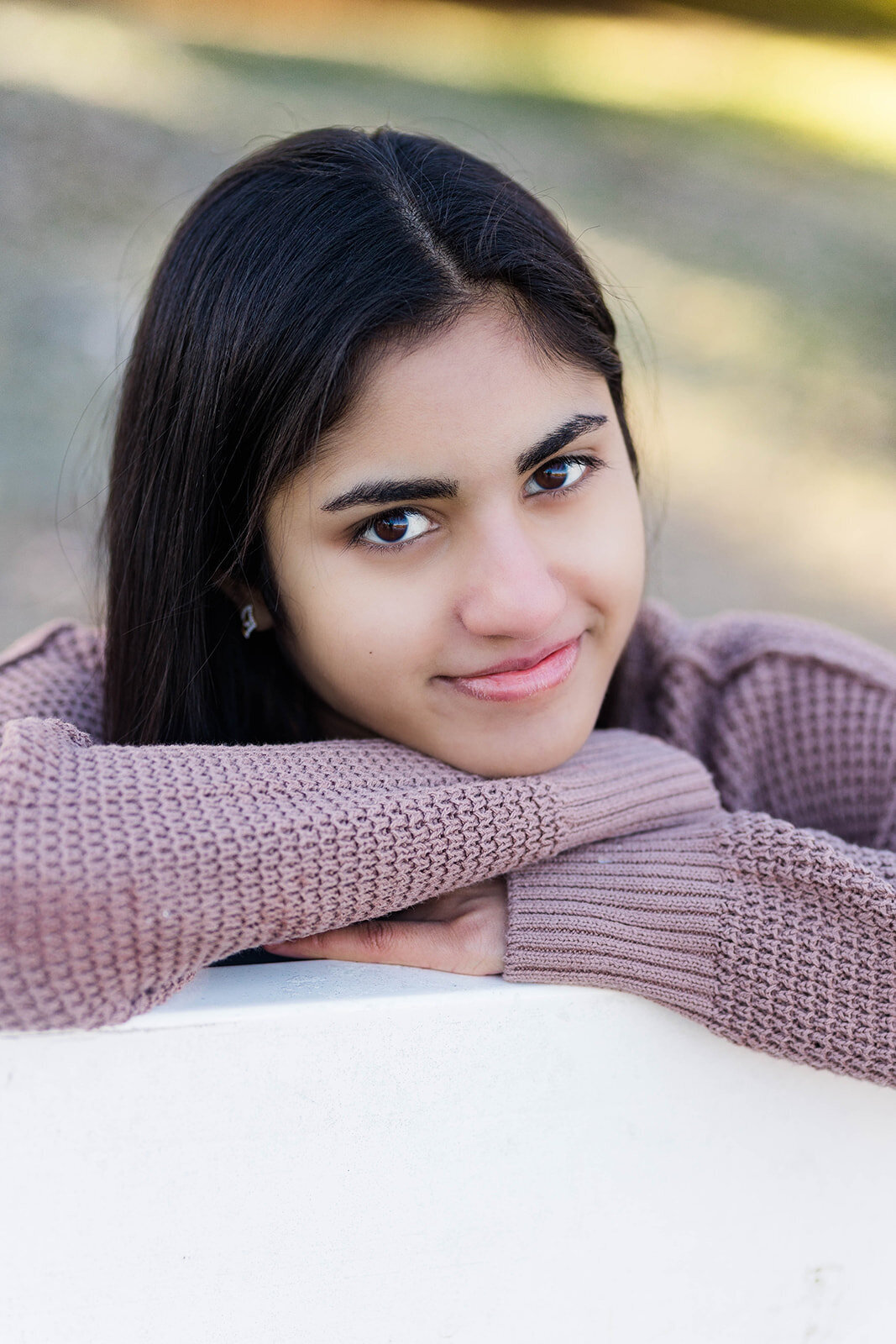senior photographer at Homestead park in Hilliard, Ohio