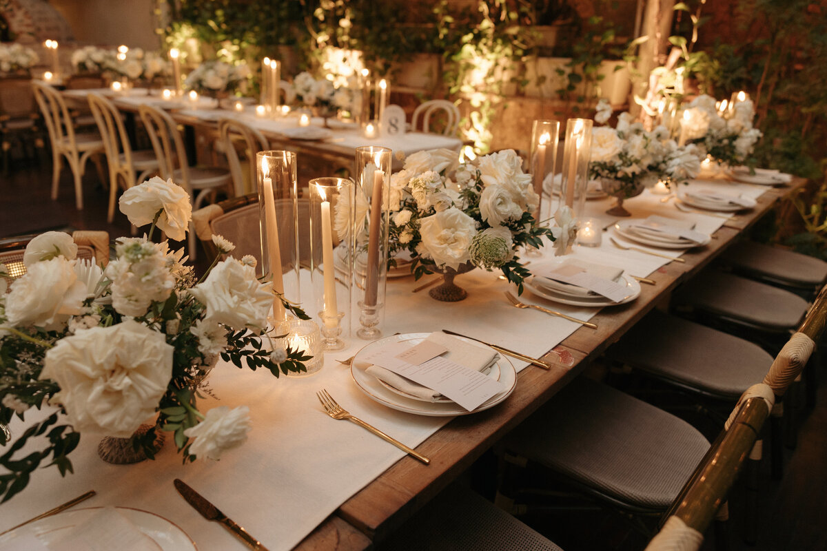 Romantic tablescape documented by Puerto Rico destination wedding photographer

