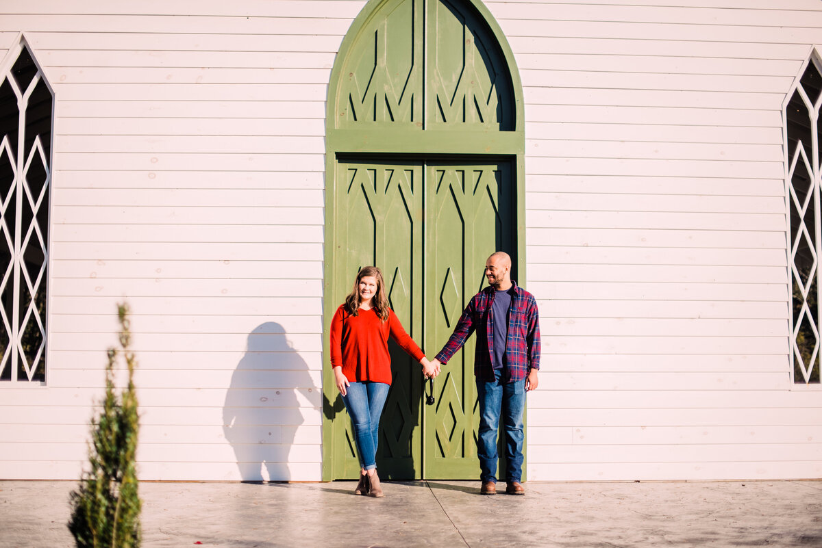 Jessica and Cedrics engagement session at Bodock farms in Burkesville Kentucky