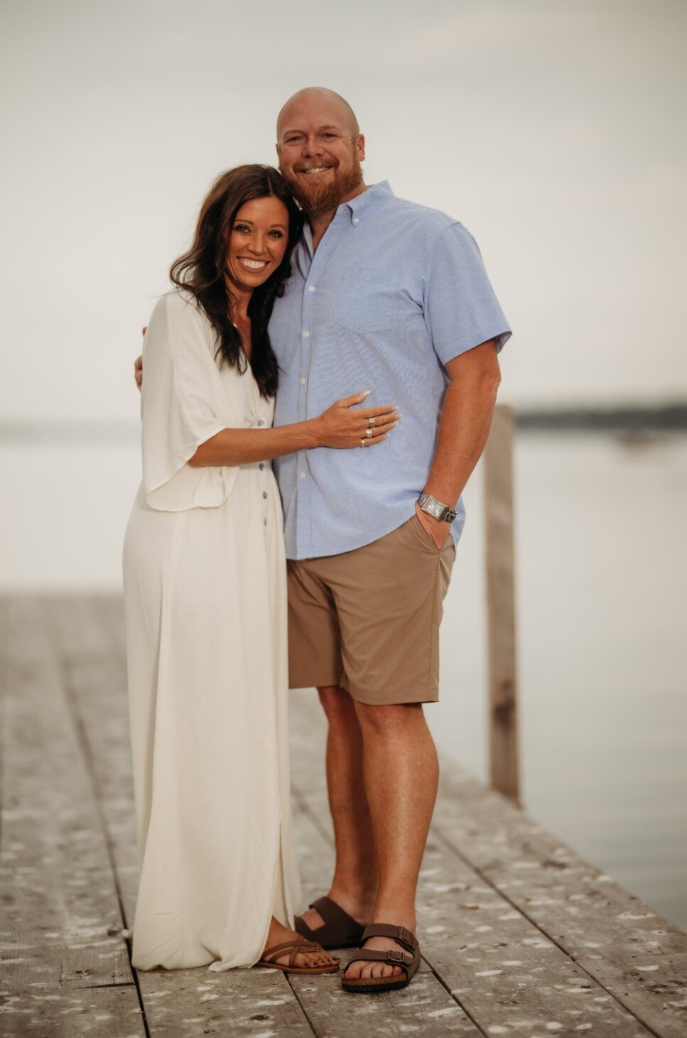 Kenzie Mosher and her husband Jay smiling together, symbolizing family connection and the importance of health at home.