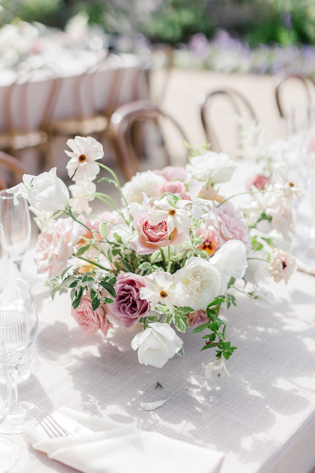 wedding floral arrangement - Silverado Resort wedding