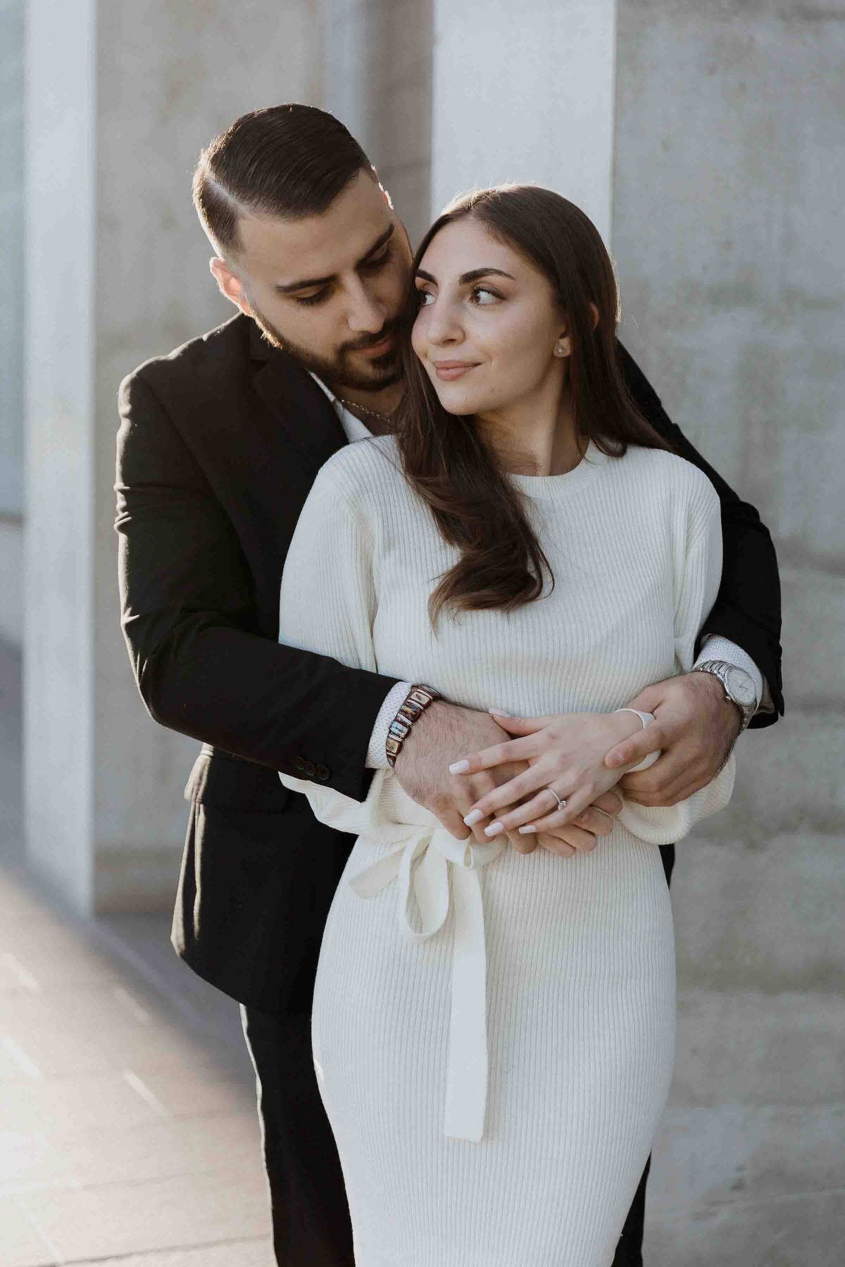 National Gallery of Ottawa Engagement Photo Shoot - Sonia V Photography