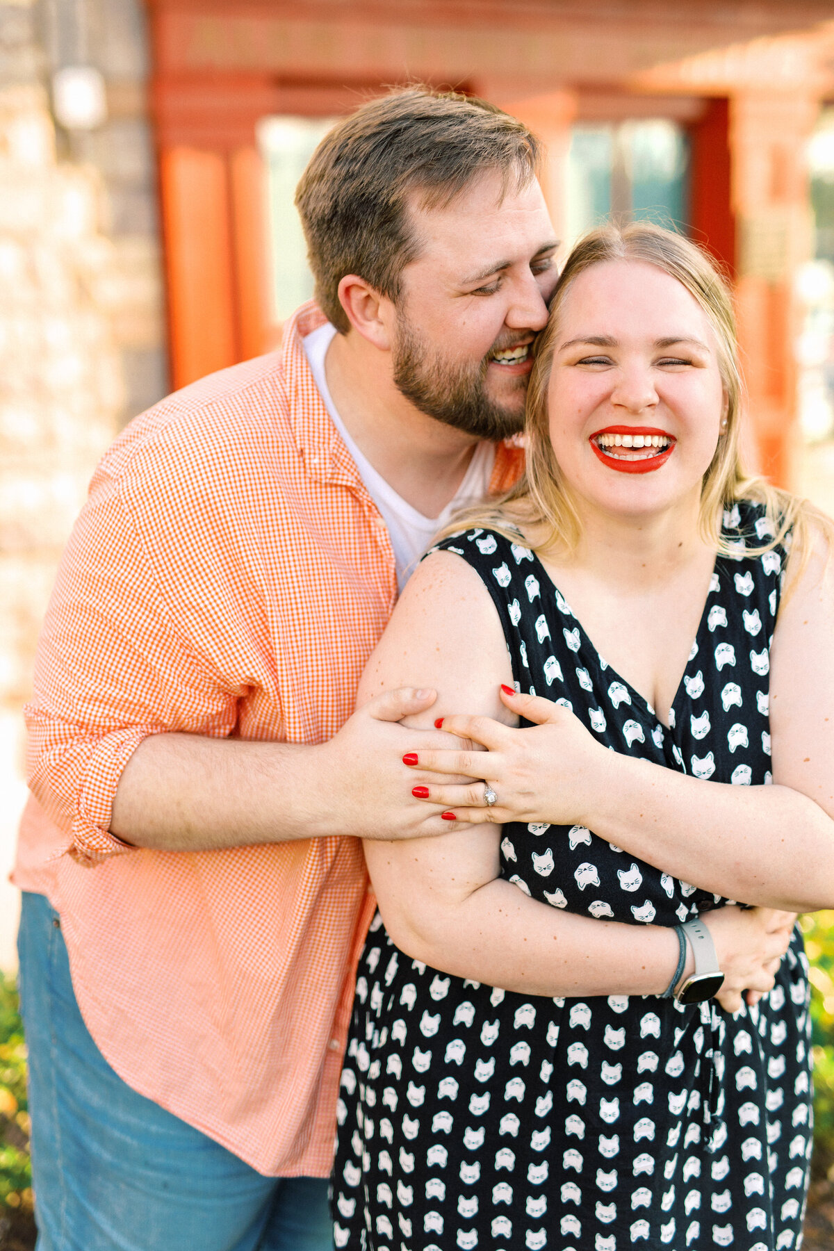 Engagement photography session in Kennesaw, Georgia atTown Center Keegan's Irish Pub