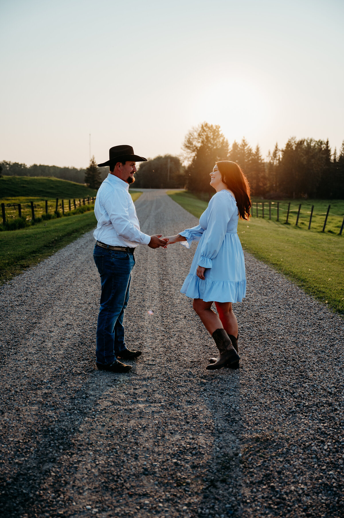 Yellowstone inspired engagement session in Edmonton, Alberta