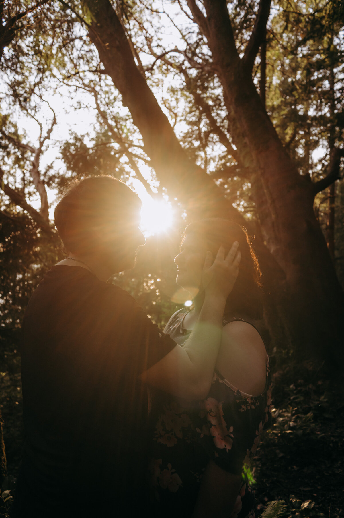 sunset engagement photos in Point Defiance