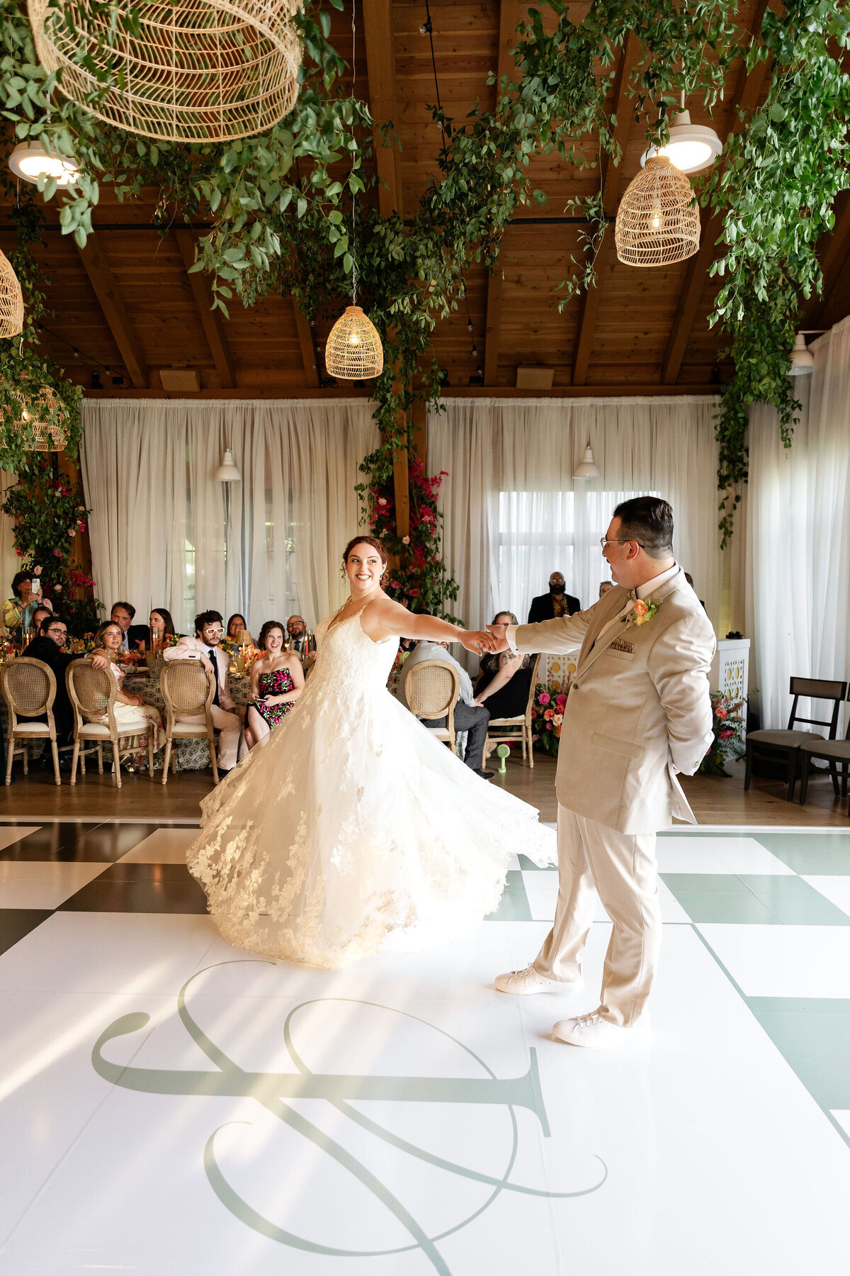Custom Dance Floor - Luxe Wedding - Verve Event Co. Lake House on Canandaigua (1)