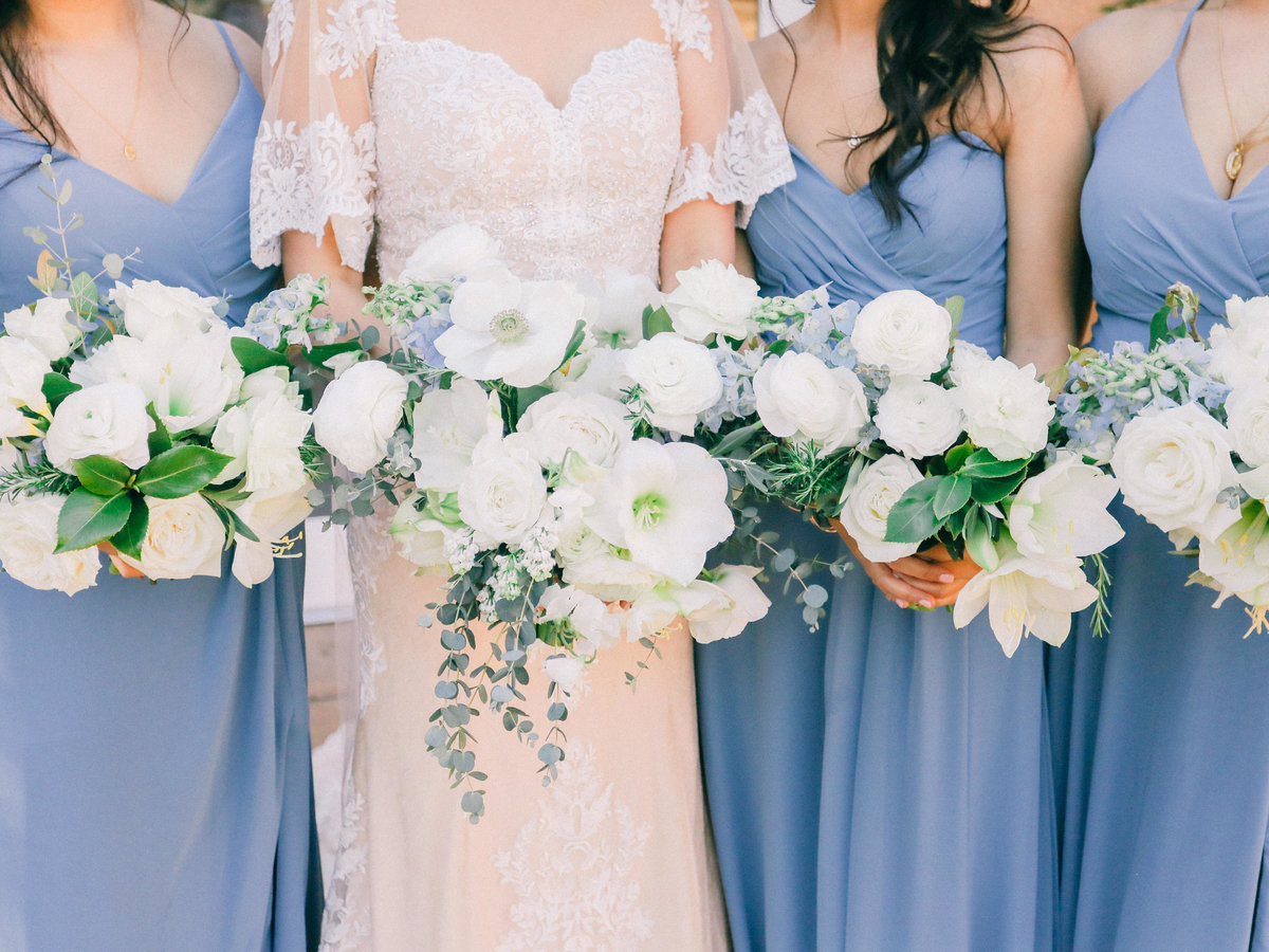 Brides and bridesmaid bouquet