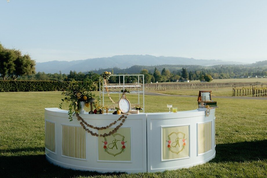 Chateau St. Jean Sonoma Wedding Cocktail hour with Rachel C Photography3