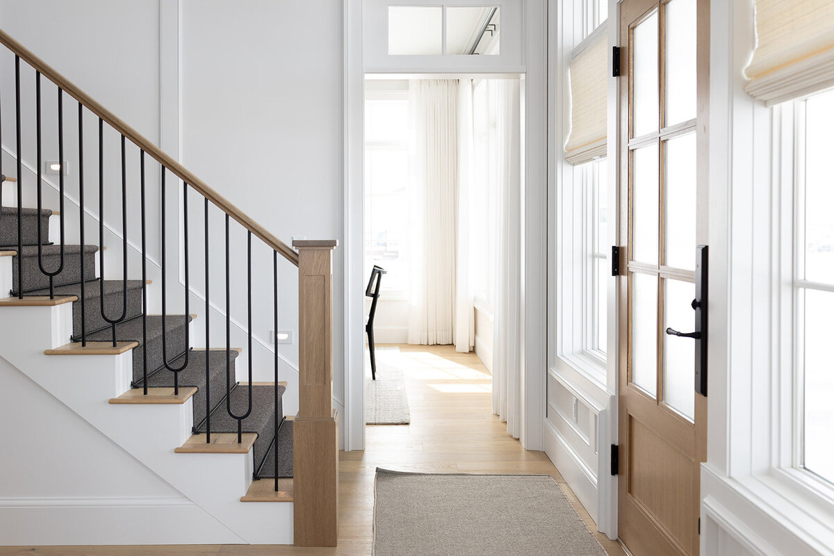 michele rosenboom design cozy colonial foyer entrance 3