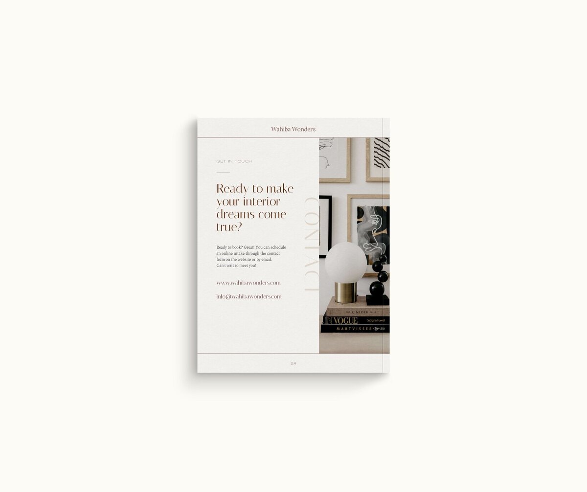 Minimal pricing guide template for interior designers Wahiba Wonders 14