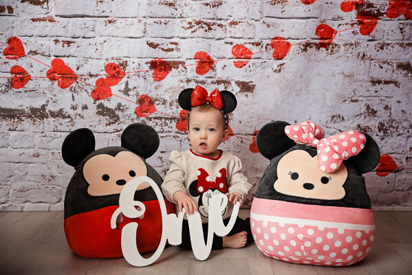 East Brunswick NJ Baby Photographer First Birthday Minnie Mouse