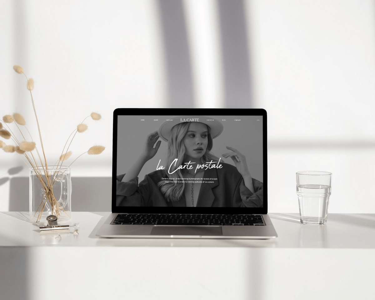 La Carte Home Showit Webste Template