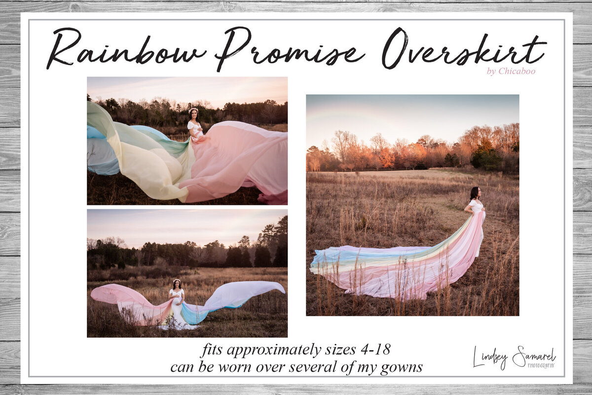 LS Maternity Rainbow Promise Overskirt