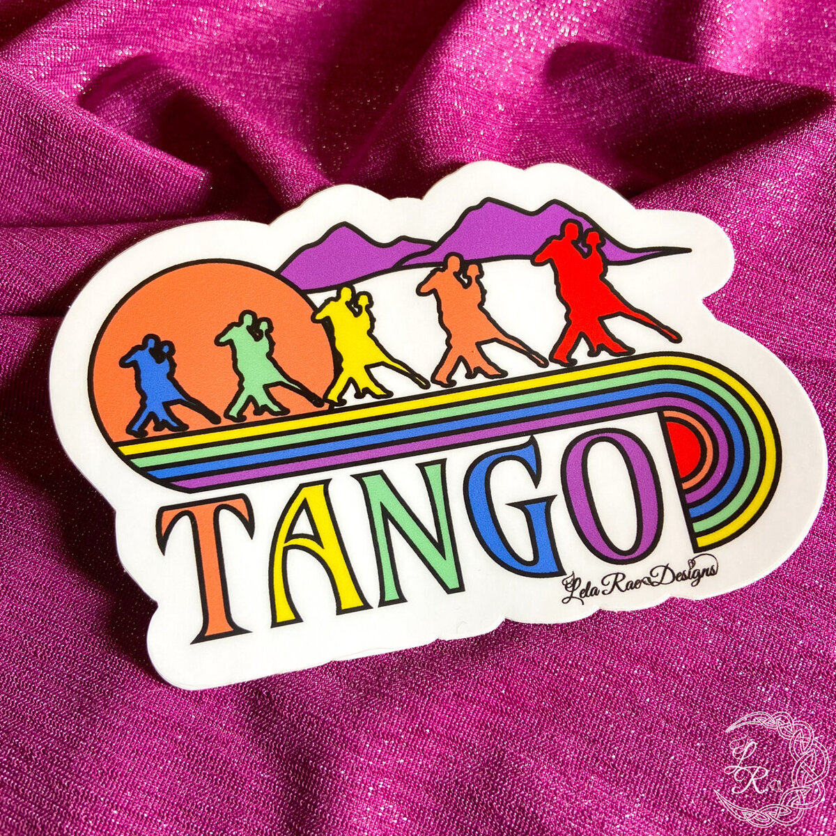 Rainbow Tango Mountains Sticker