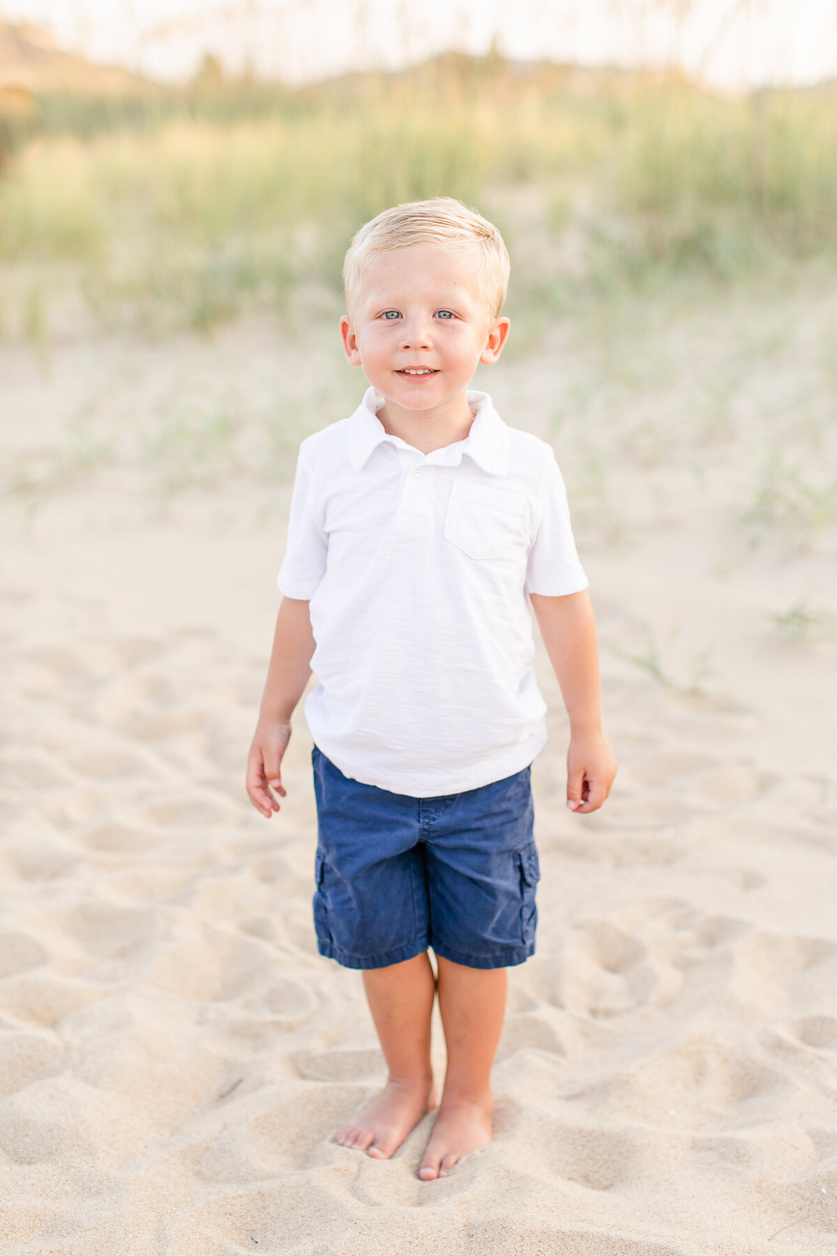 Extended family beach portrait session in Sandbridge.