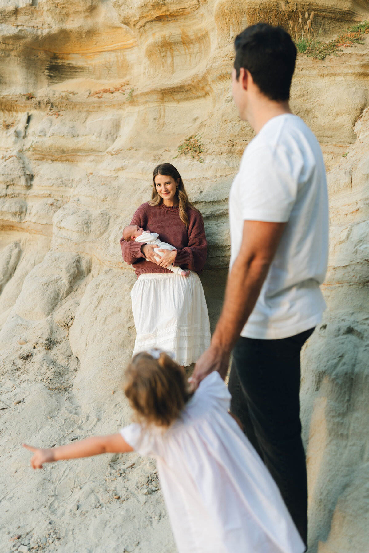 Orange County family photography session at Calafia Beach in San Clemente