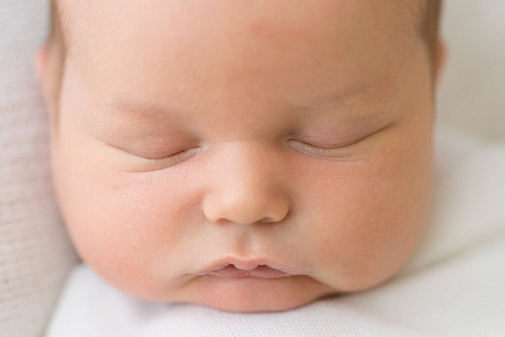 Closeup of baby's face for Louisville Portrait Photos