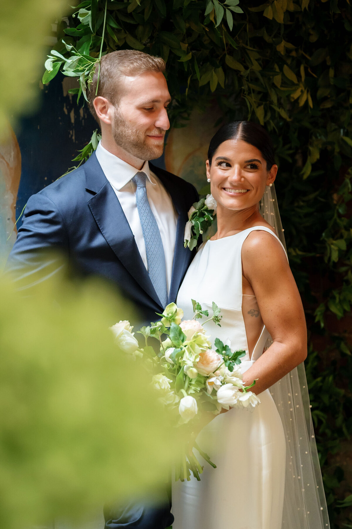 Bride & Groom Portrait by Lisa Blanche Photography
