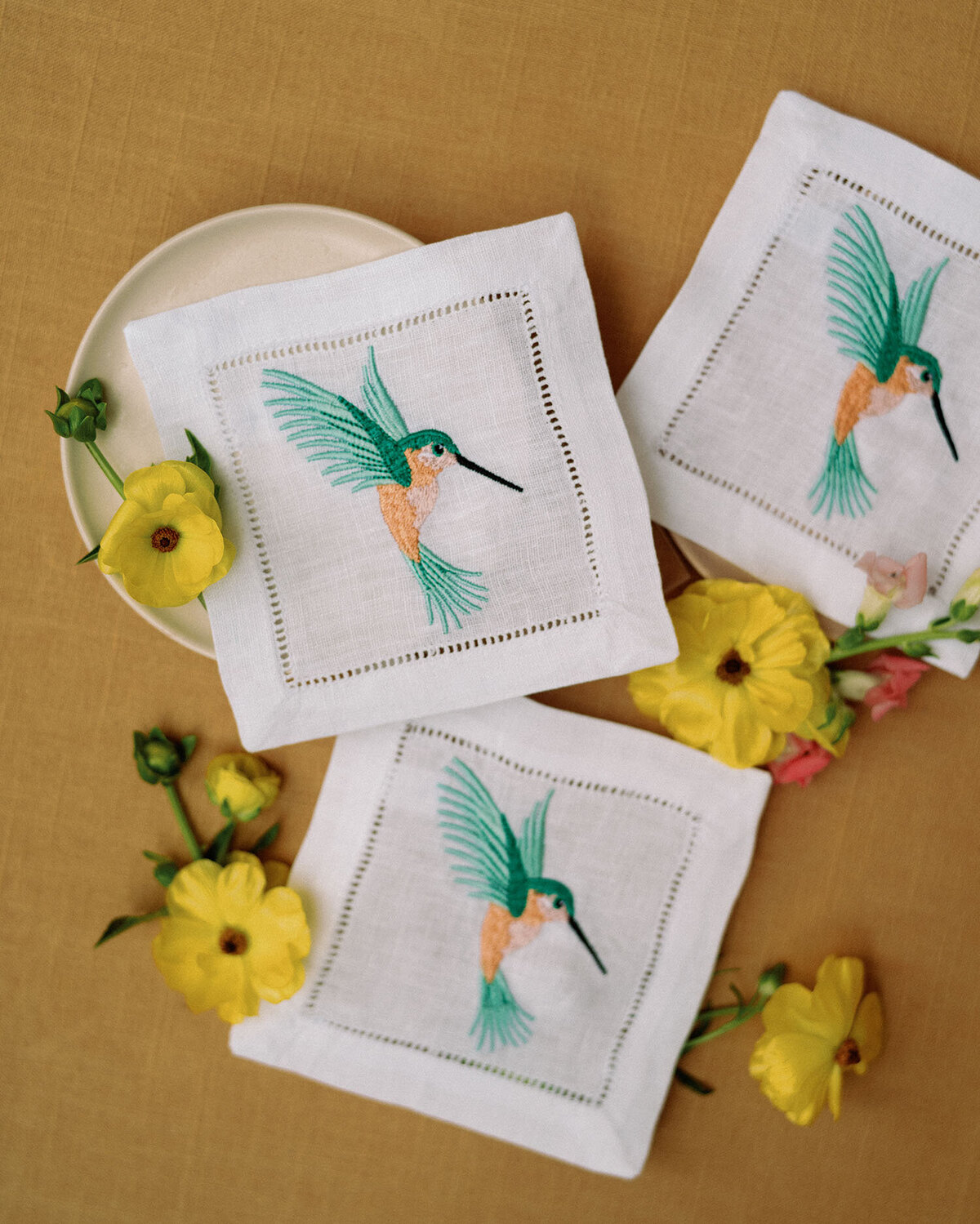 Dominique Alba studio custom stationery tropical colorful event 1