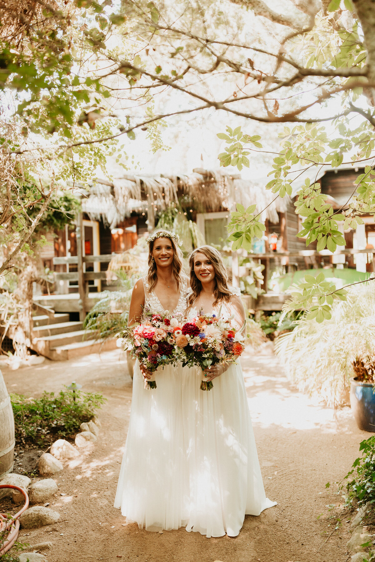 Brides at Holly Farm Wedding