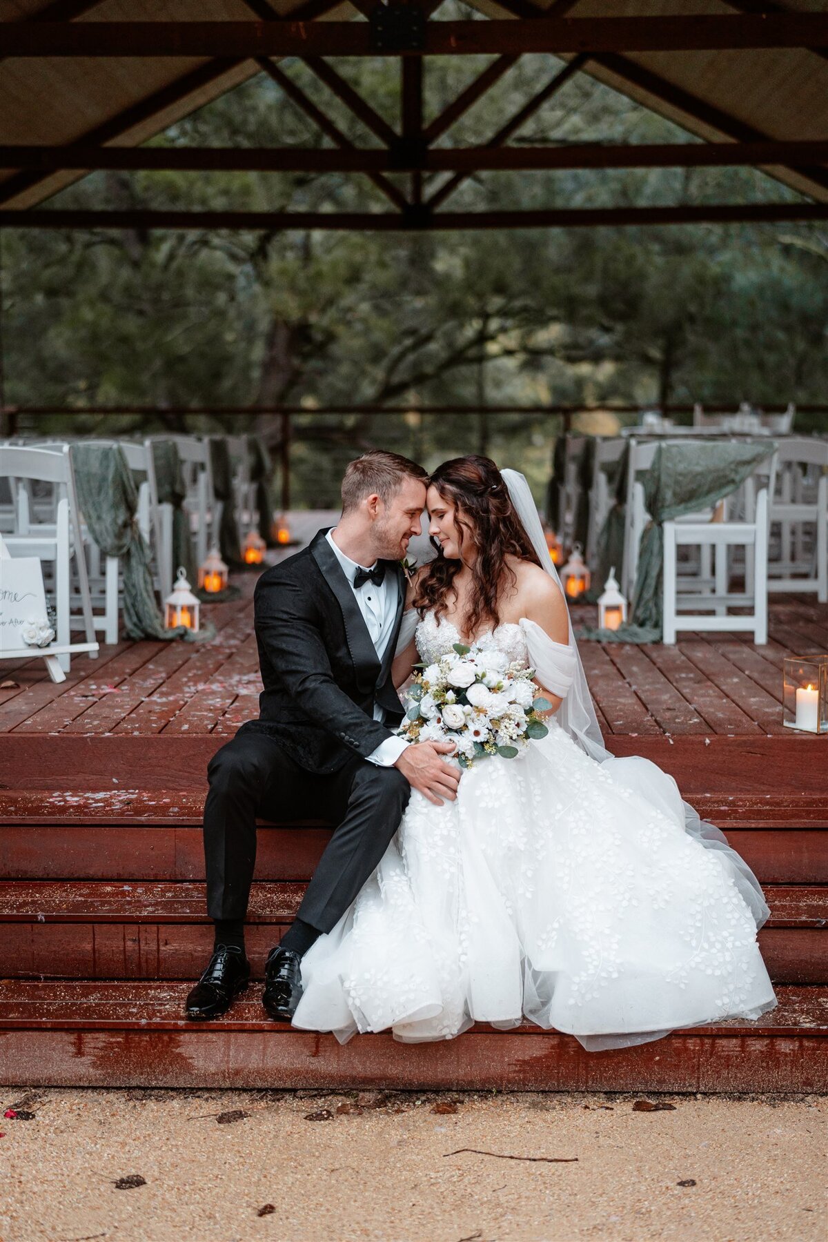 Capturing the blissful essence of a newlywed couple in their radiant wedding photoshoot.