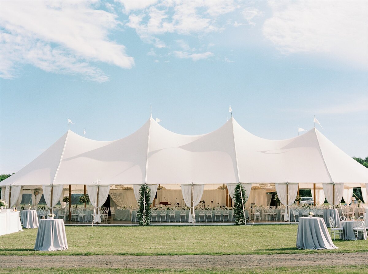 Blue, Green and White Private Estate and Tented Wedding in New England-2