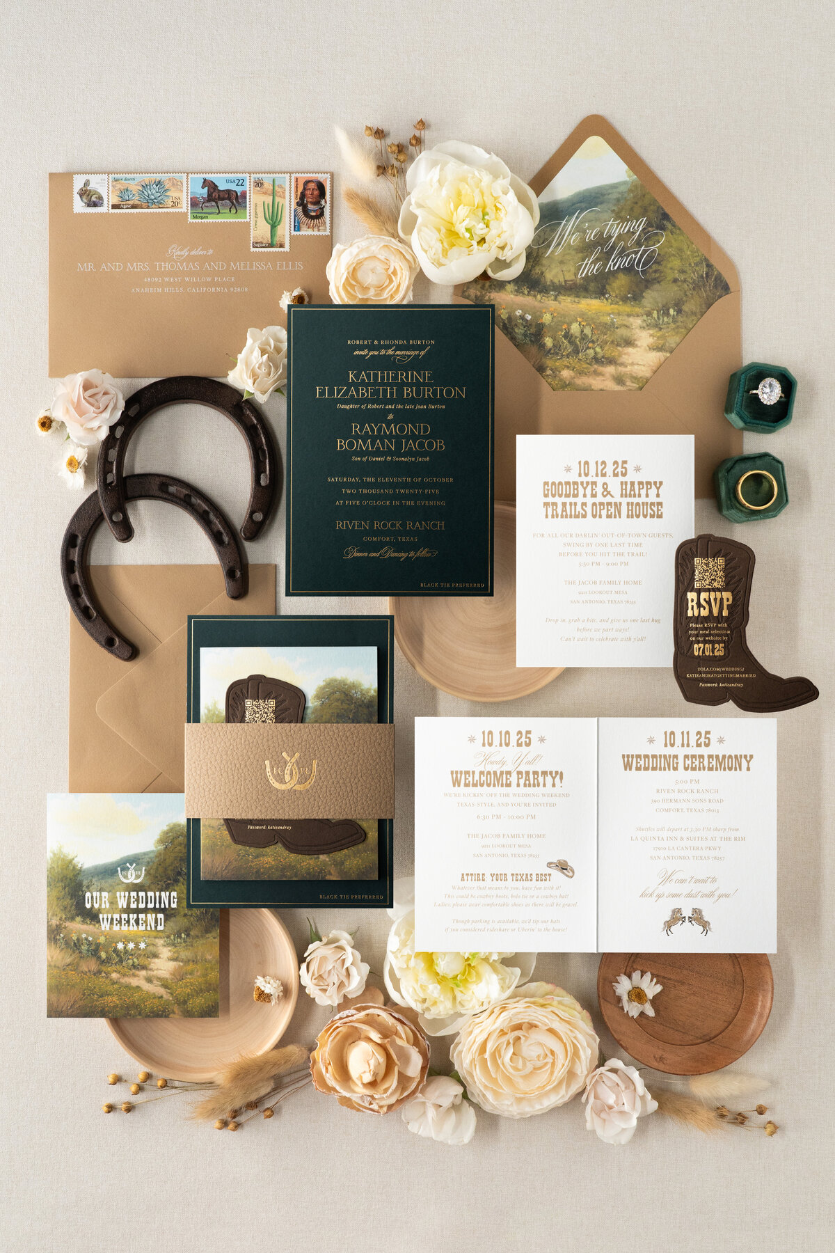 Custom wedding invitations. Photo and styling by Peterson Design Co