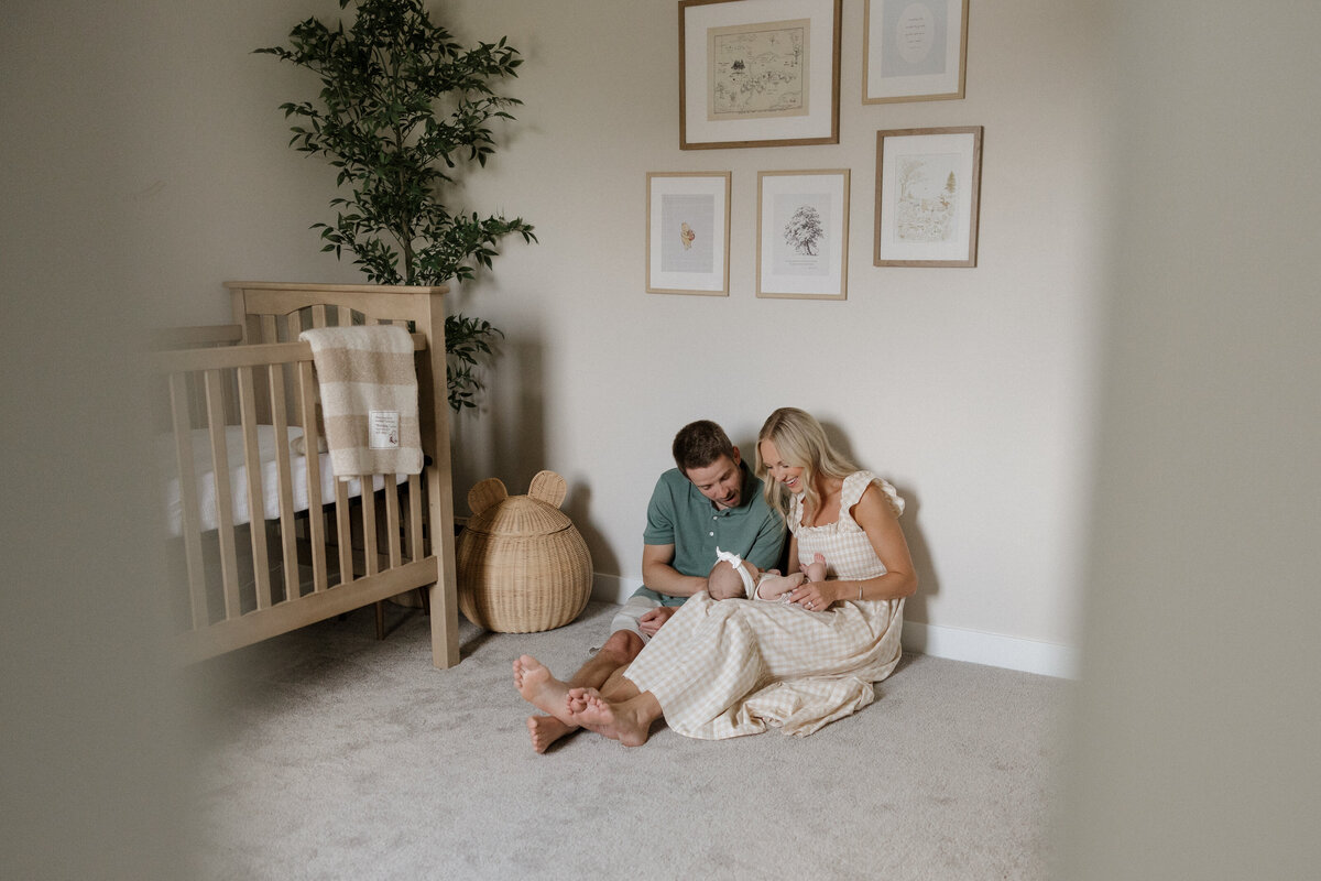 Indianapolis family photography playful candid toddler photo