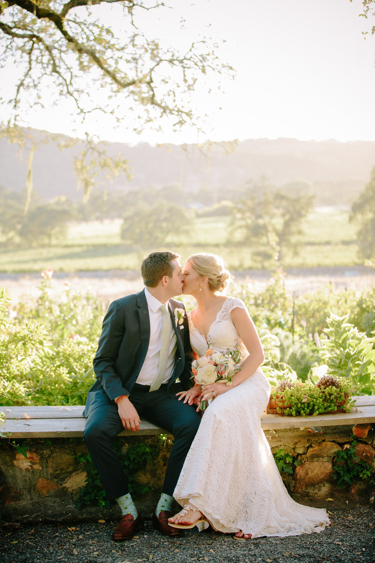 Outdoor wedding at Beltane Ranch in Sonoma.