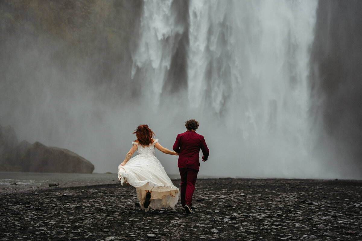 Skógafoss Iceland Elopement Photographer