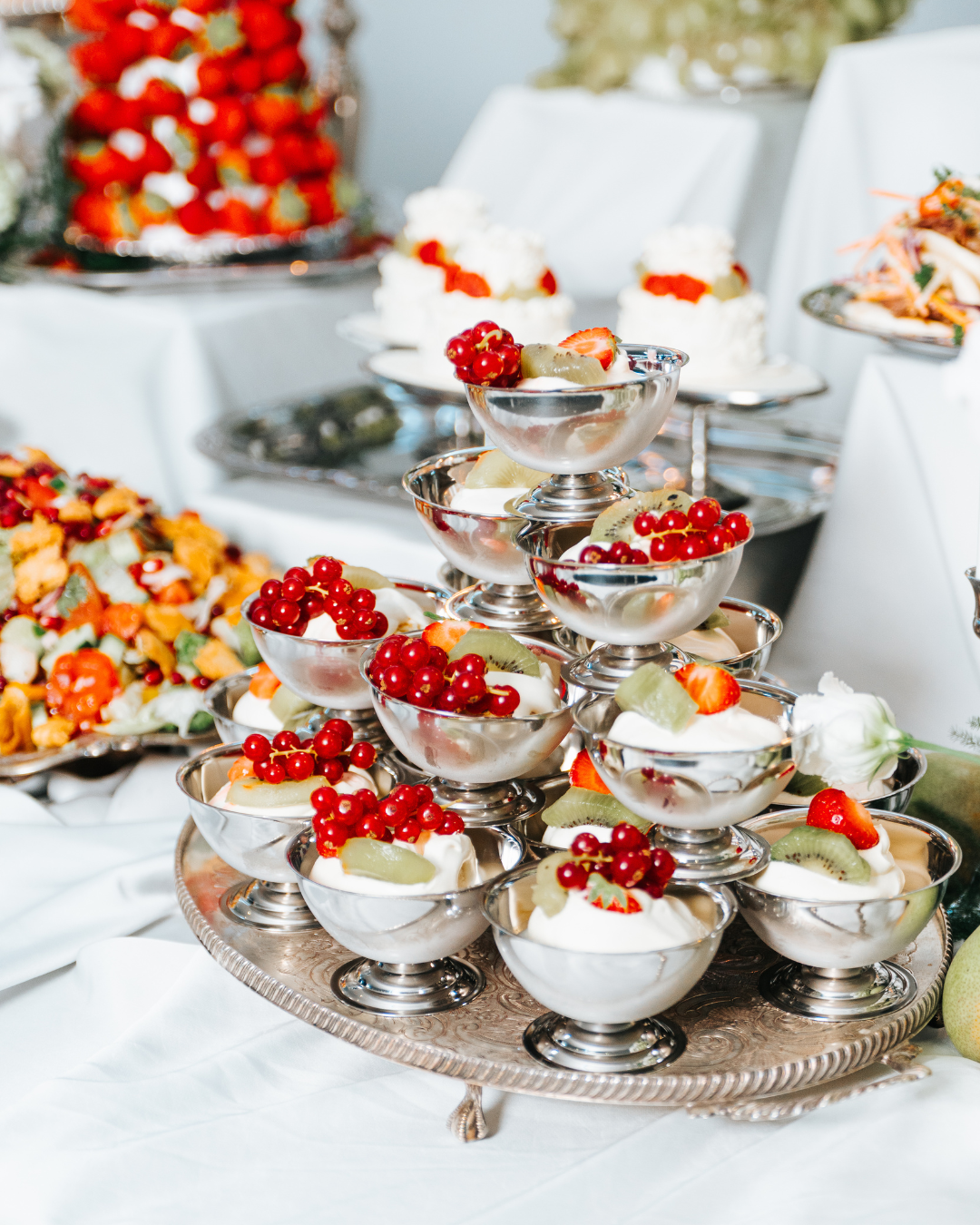Event food styling and catering setup in London by Nouré & Co
