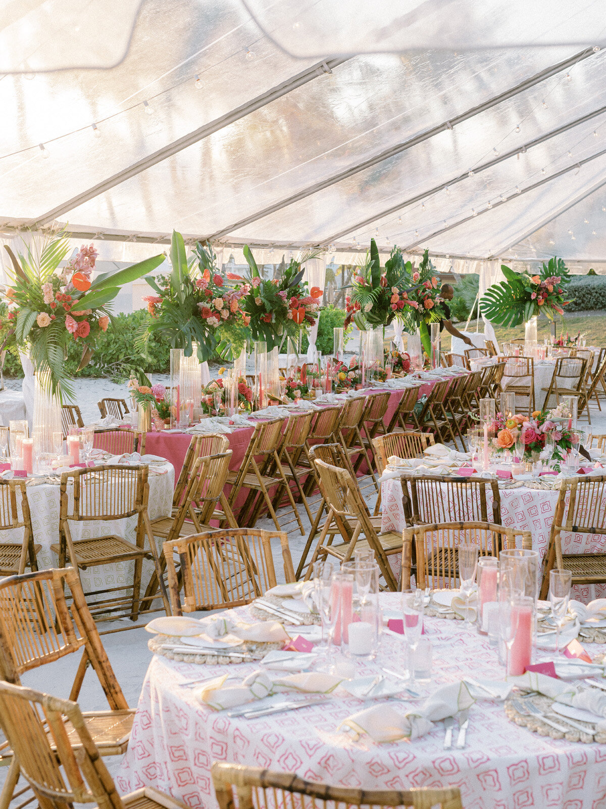 Kate-Murtaugh-Events-destination-wedding-planner-tropical-design-clear-top-tent-Key-West-Casa-Marina