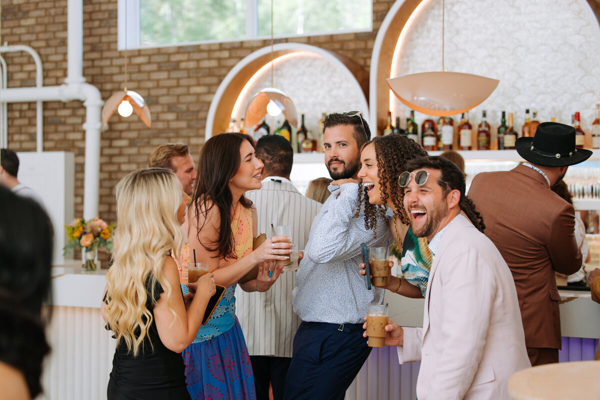 Rocky Mountain wedding florals with a custom-designed arch full of colourful blooms and natural textures.