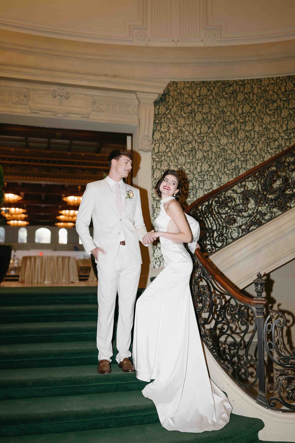 Elkins-Estate-staircase-wedding-photos