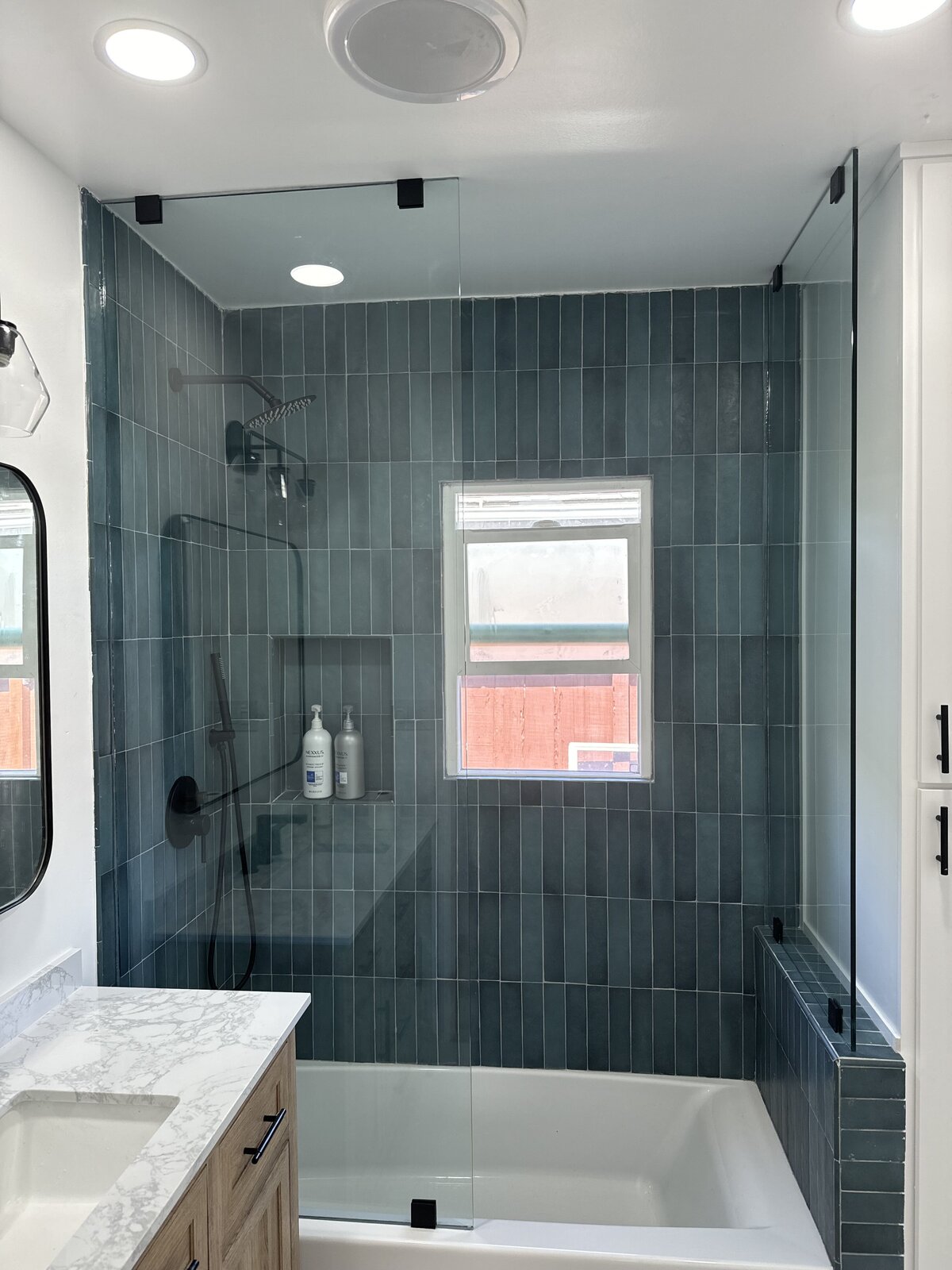 vertical-green-tile-bathroom-tub-shower-combo-aw-development