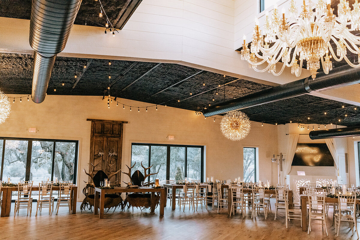 ranch venue wedding setup