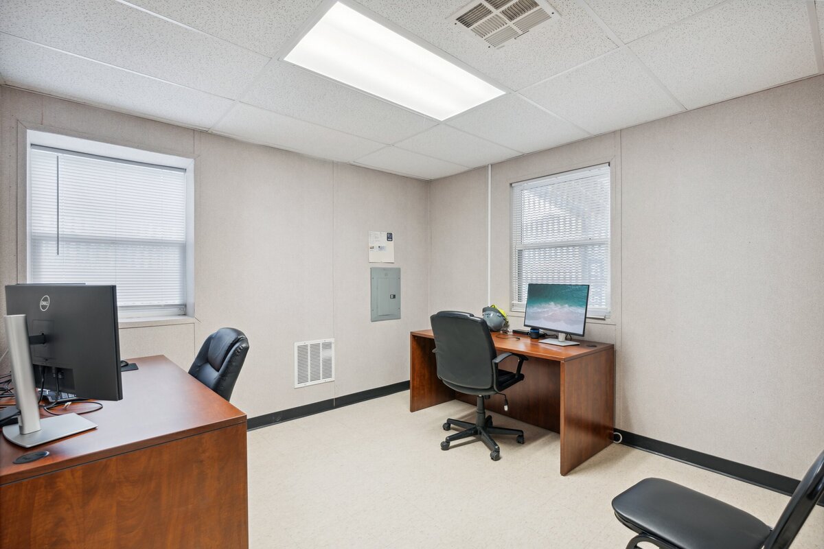 Temporary office space at a St. Paul, MN construction site