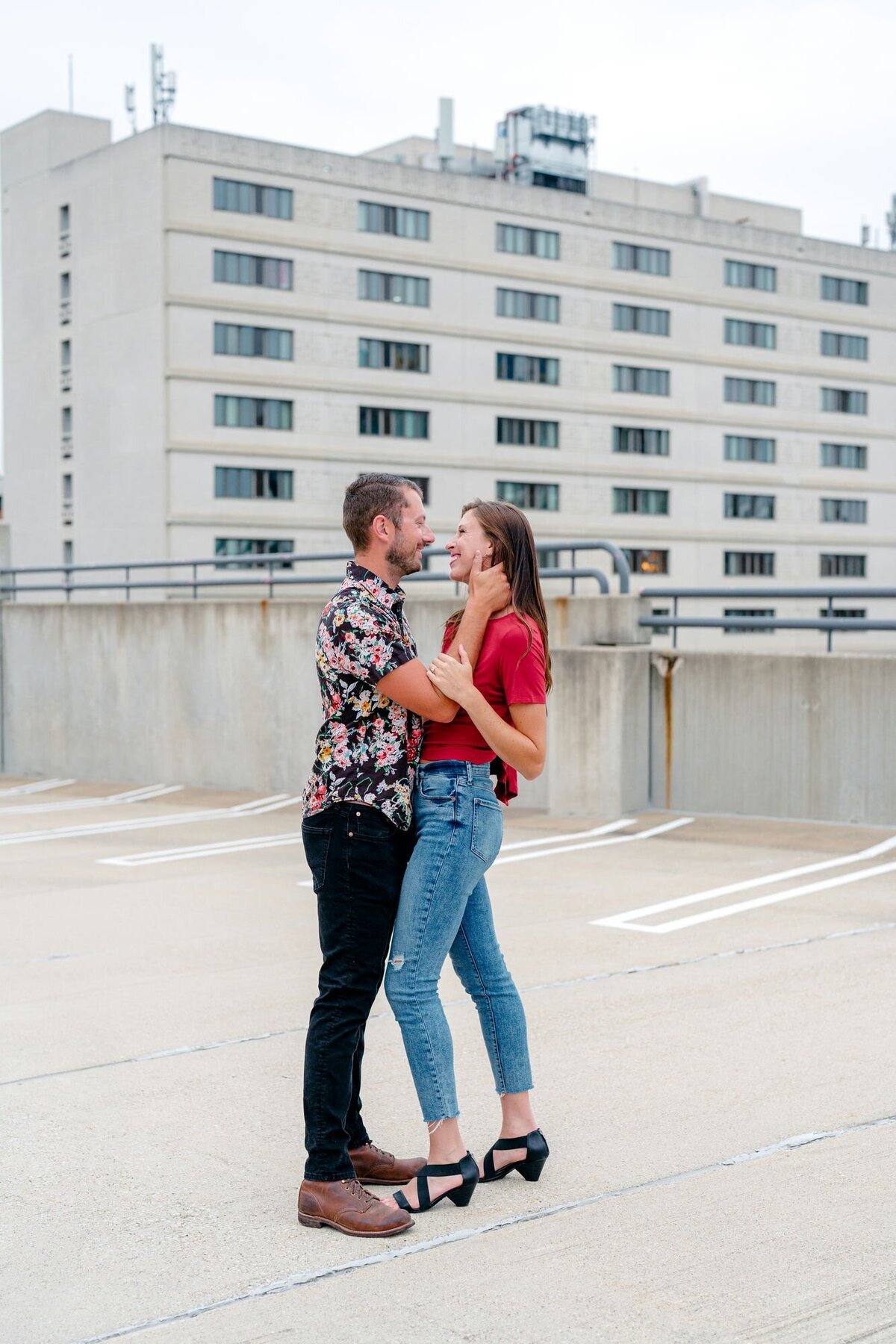 man-kissing-girl-forehead-close-up-engagement