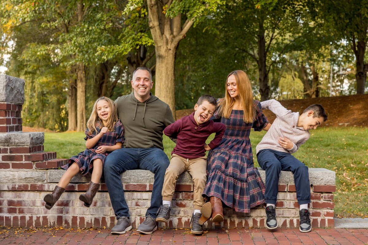 fun family photo shoot by allie photo in downtown lowell ma