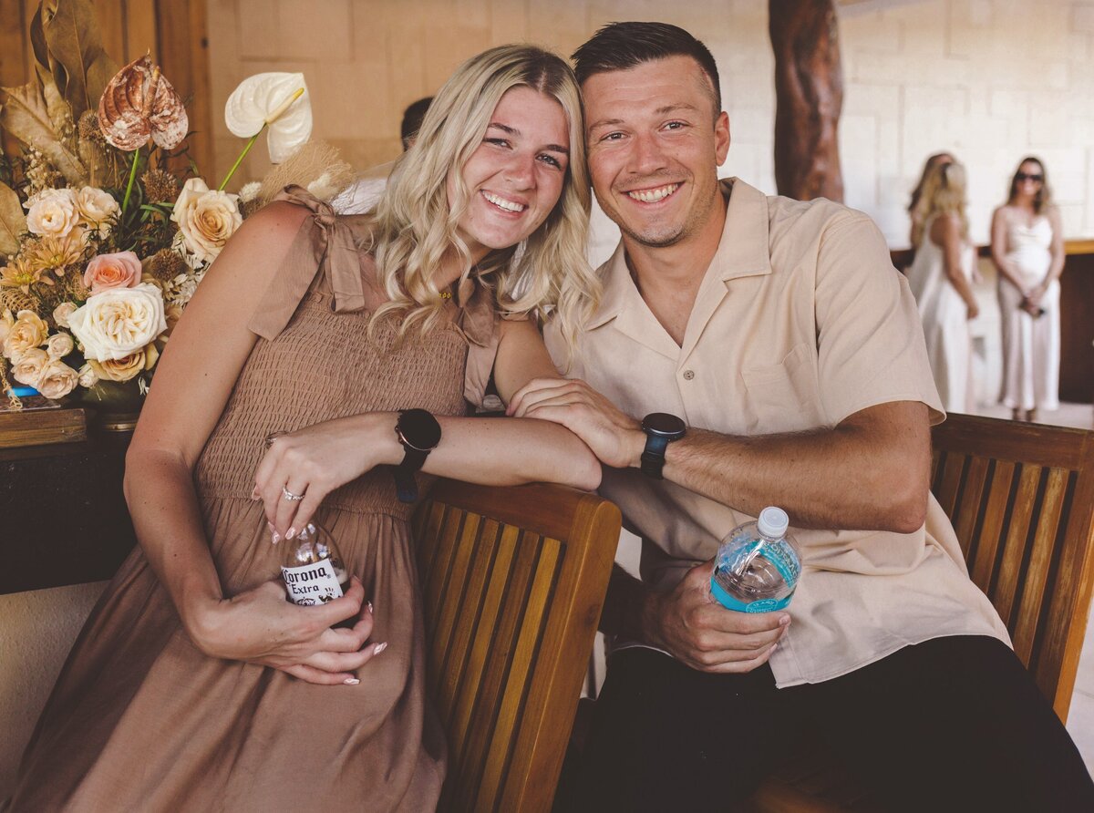 Guest at wedding in Riviera Maya