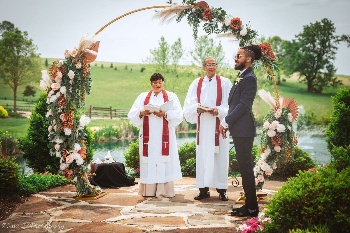 Groom awaits