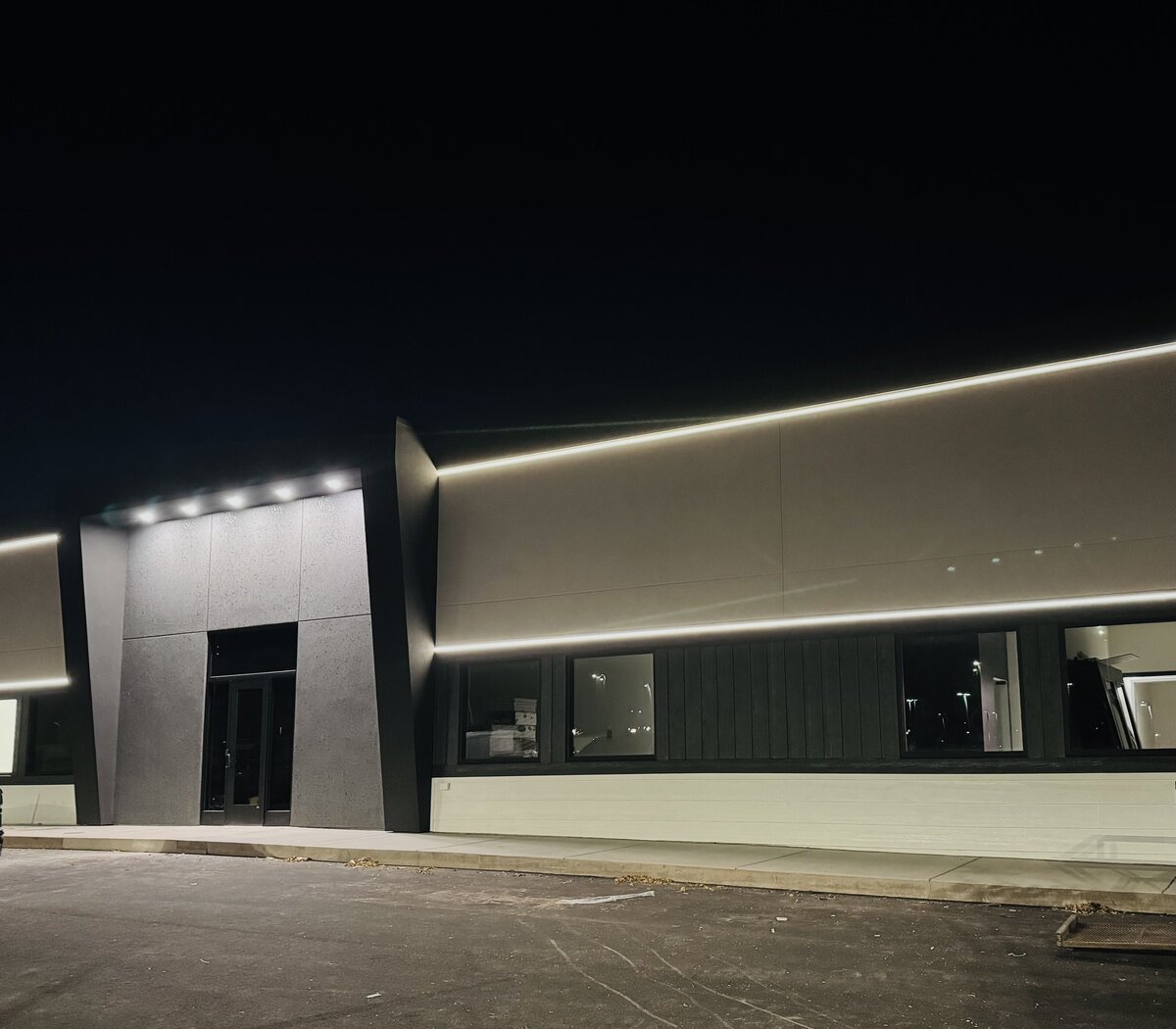 5201 exterior at night