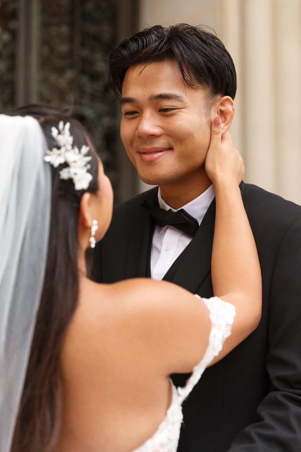 handsome groom and beautiful bride wedding best photographer Riggs Washington DC