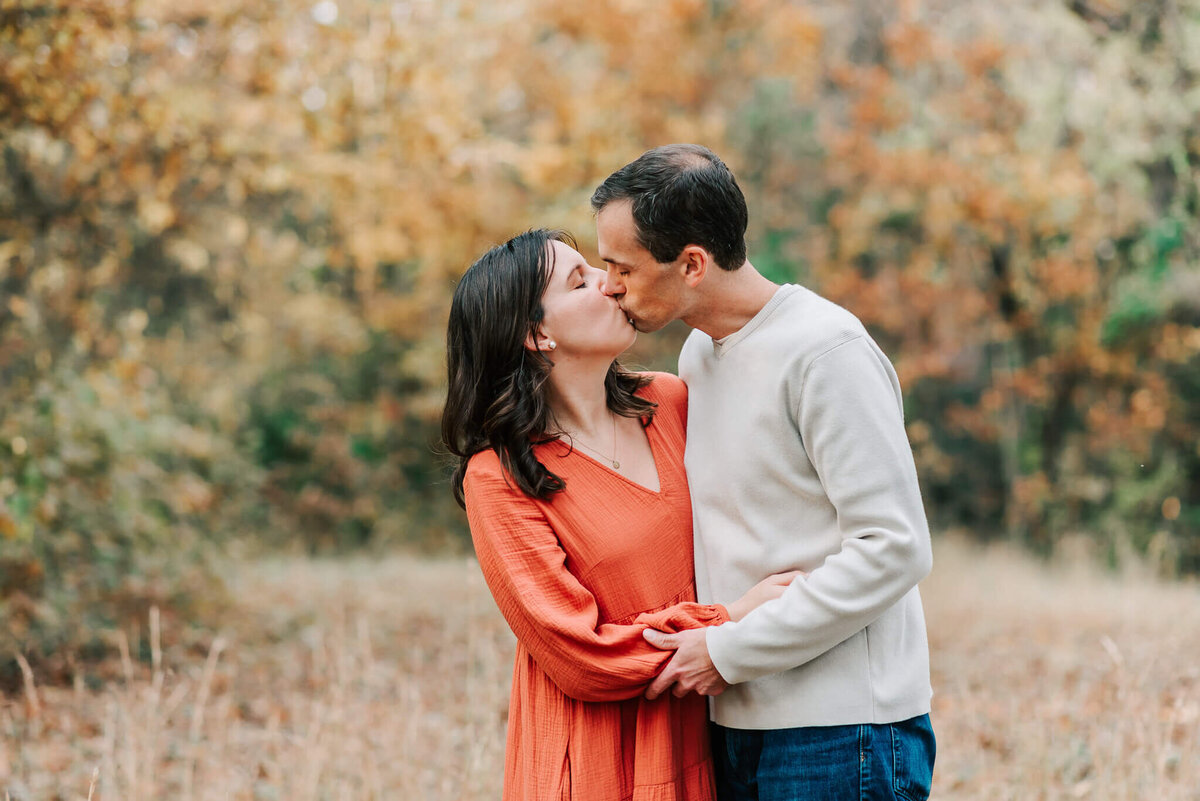 A couple having an intimate moment while their toddler runs amok in Northern Virginia