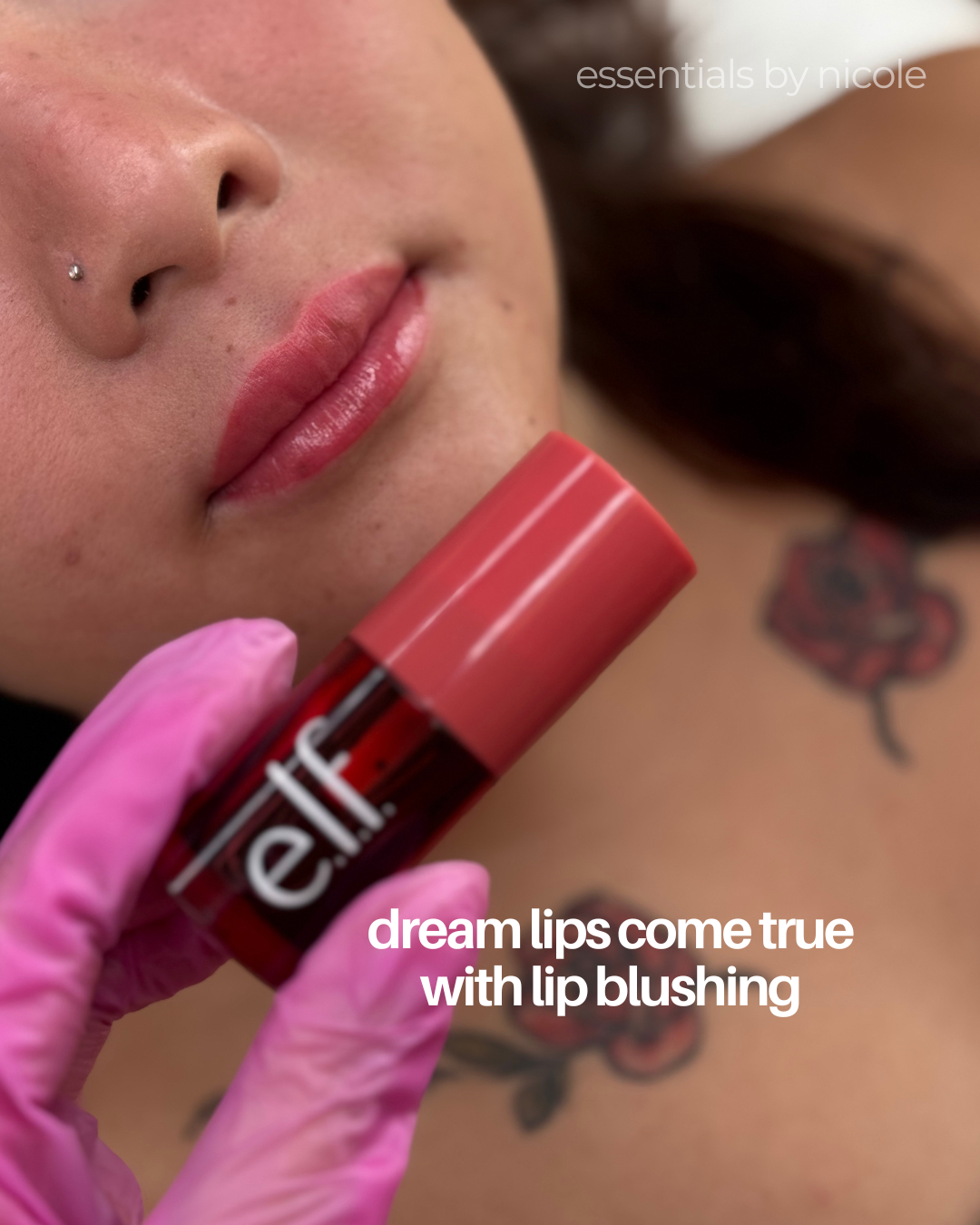 lip blush before and after west springfield, massachusetts Essentials by Nicole