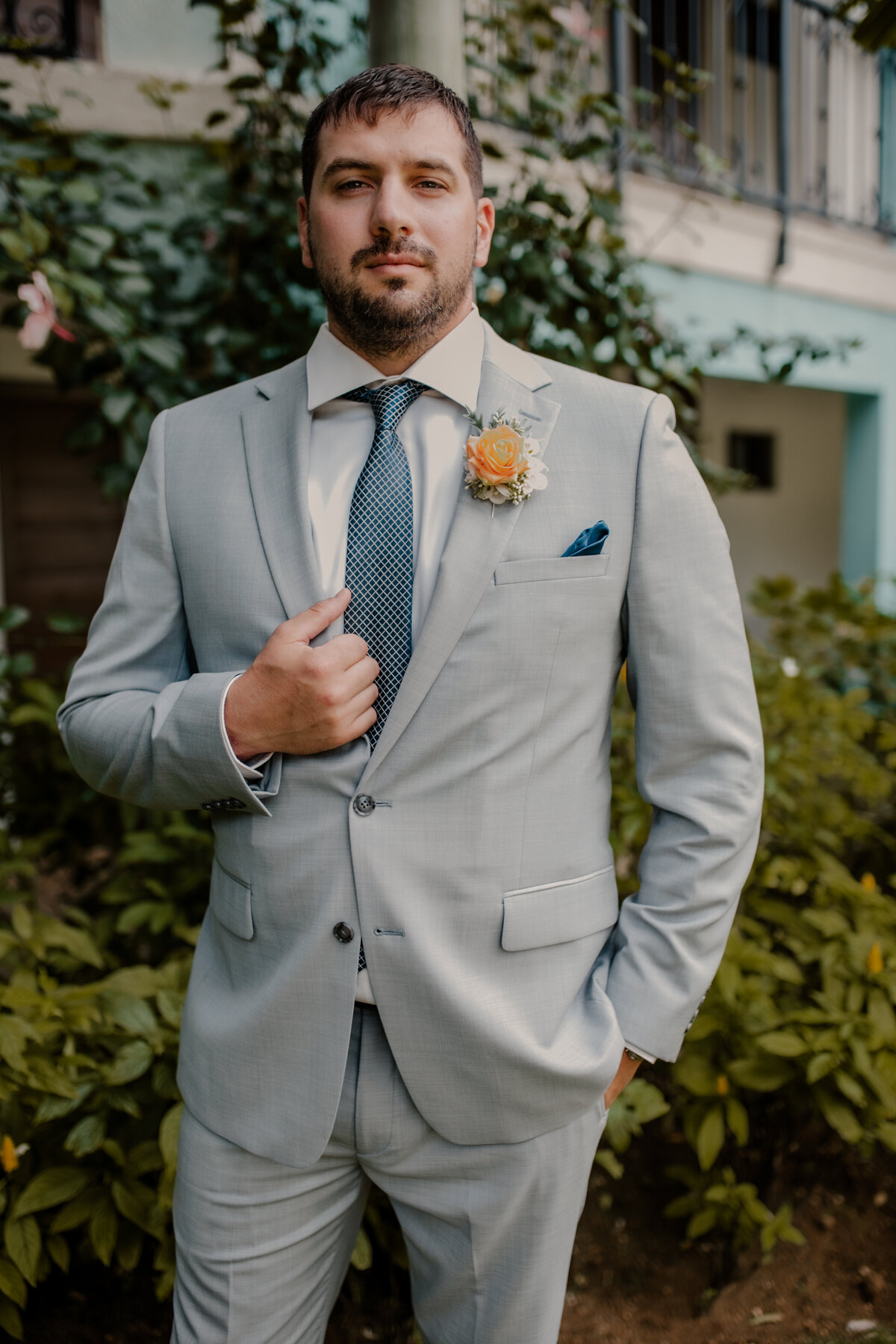 Bride and groom in Jamaica at Sandals Resorts at sunset – destination wedding photography by Tori Nichole Photography.