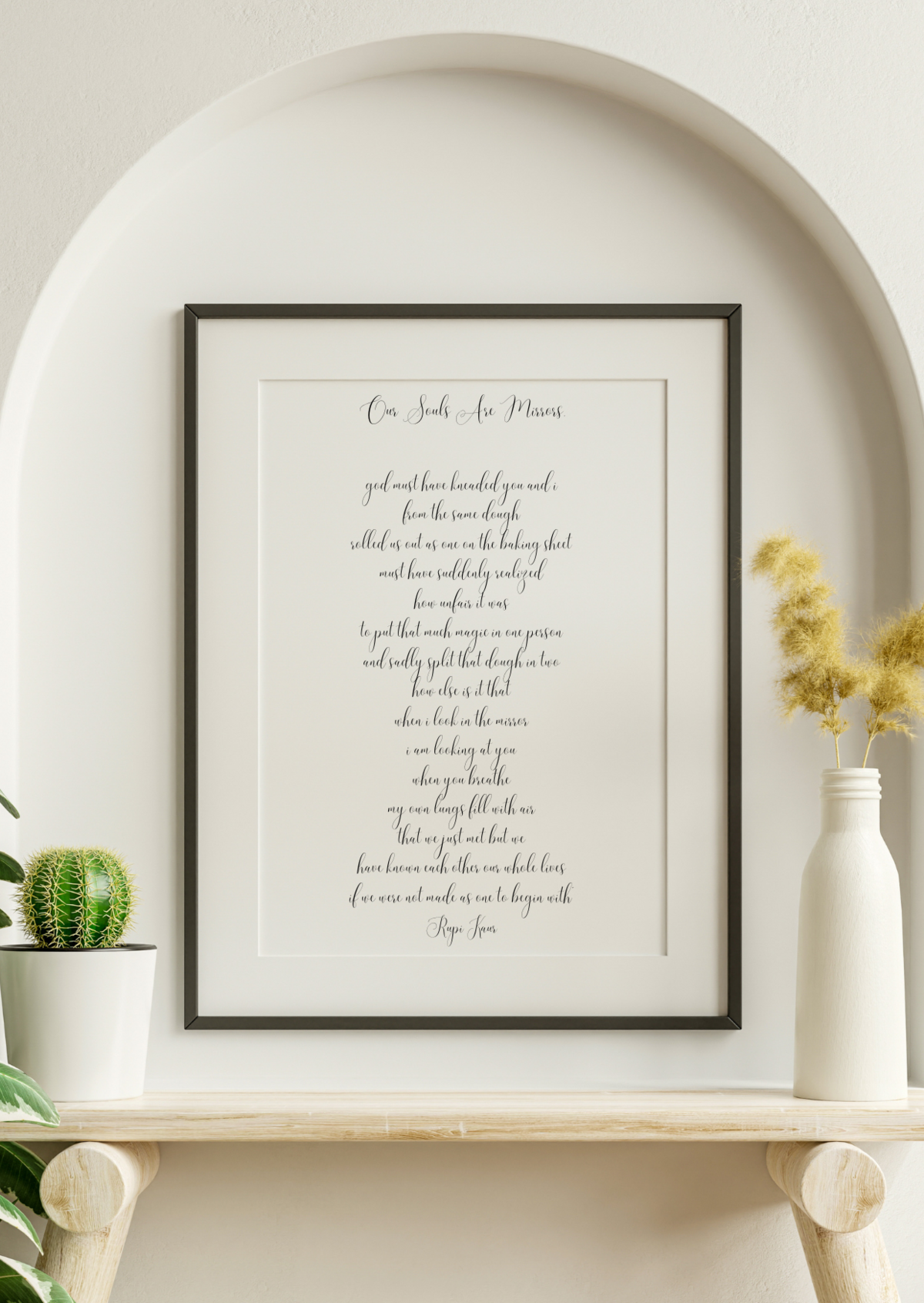 Custom Wedding Vows Framed
