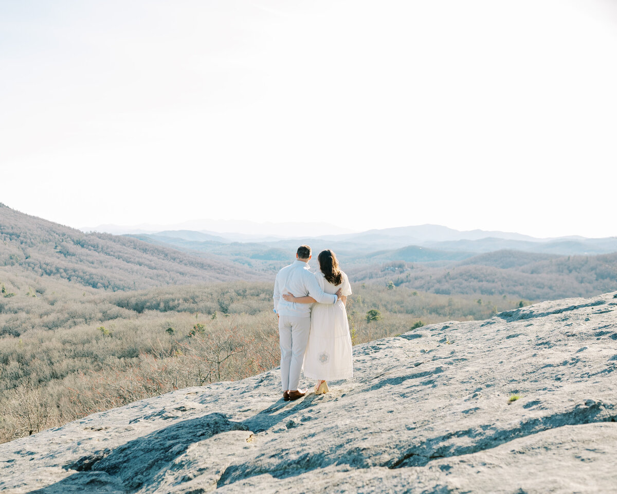 The Fourniers | Grandfather Mountain Engagement-45